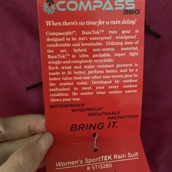 Sports Tek Rain jacket COMPASS 360 - Picture 4 of 8